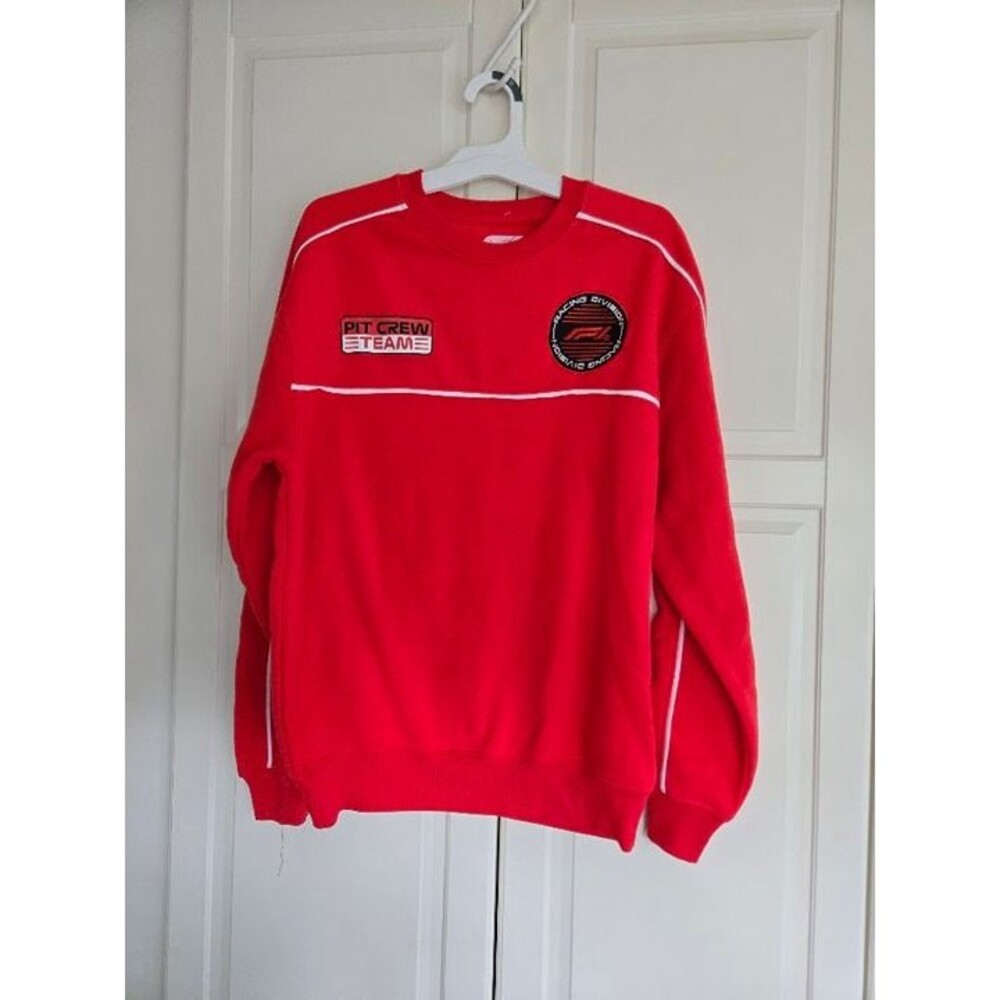 F1 Formula One Sweatshirt Racing Motorsport Red Pit Crew - Adult XS NEW